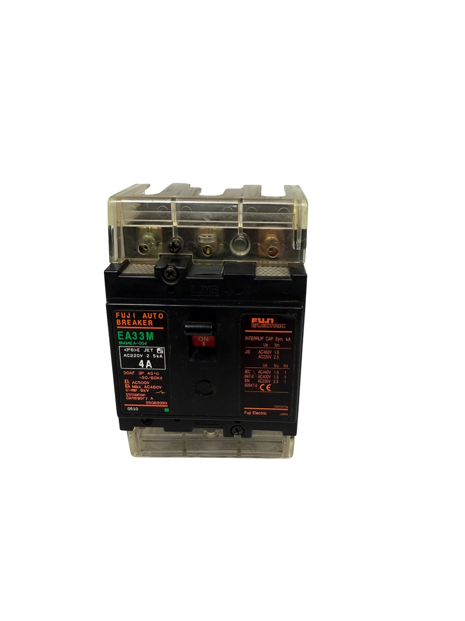 Fuji Electric BM3AEA-004 Motor Protection Circuit Breaker 3 Pole