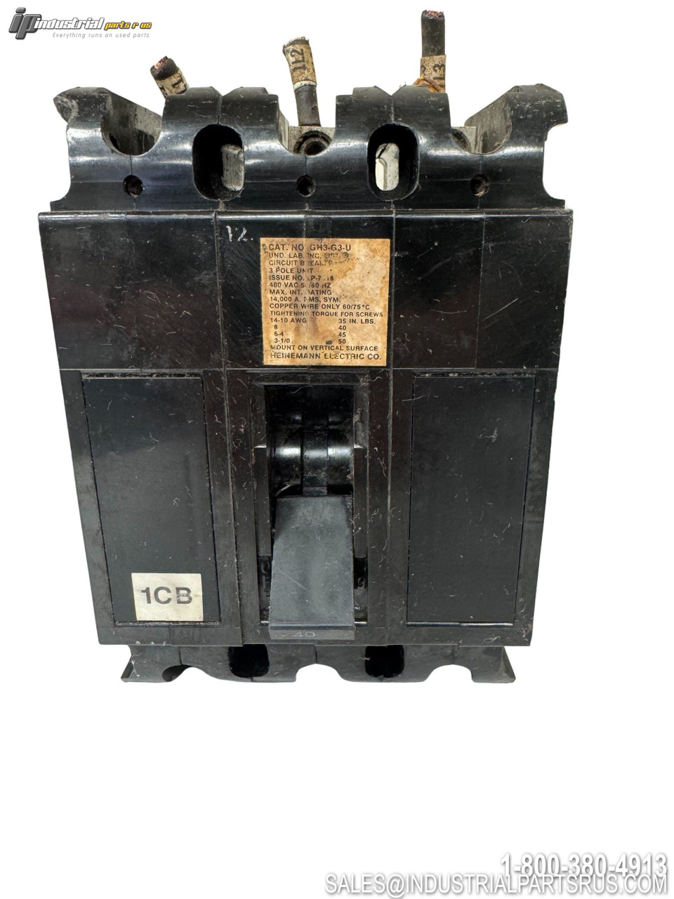 Heineman GH3-G3-U Circuit Breaker View 3