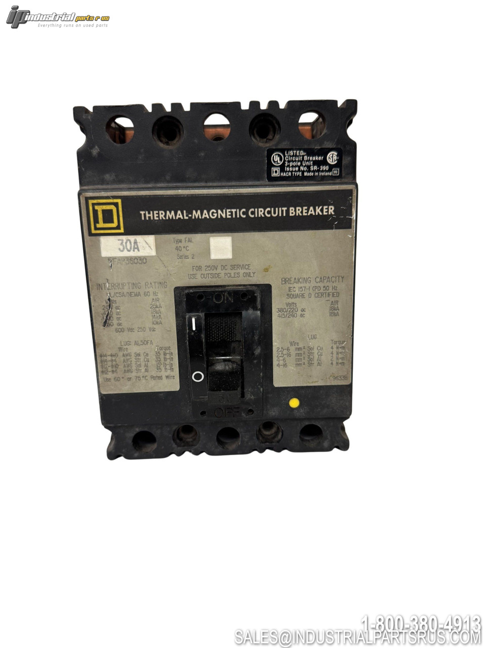 Square D FAP36030 Circuit Breaker View 3