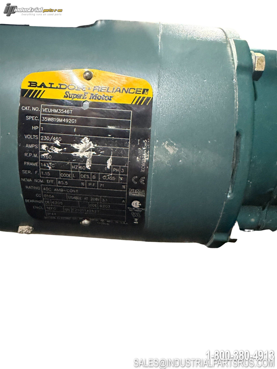 Used - Good Baldor VEUHM3546T AC Motor Image 5