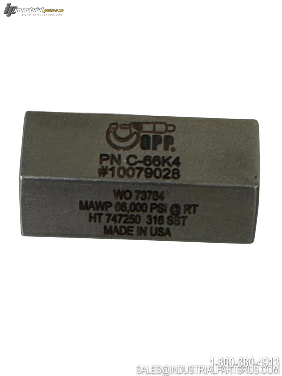 GPP 10079028 1/4" straight high-pressure coupling