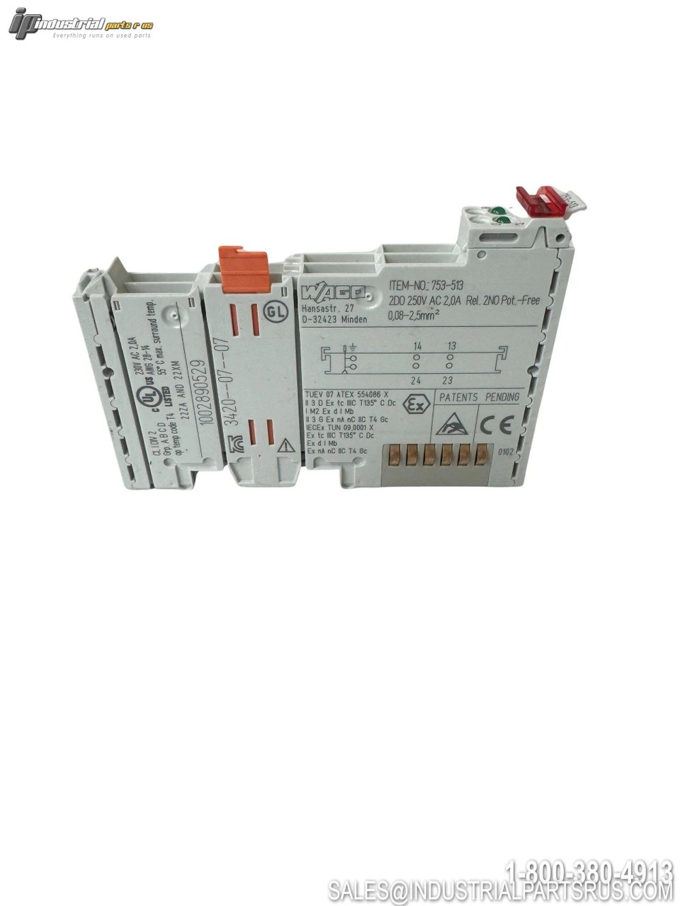 Wago 753-513 PLC I/O Module View 3 - New In Box