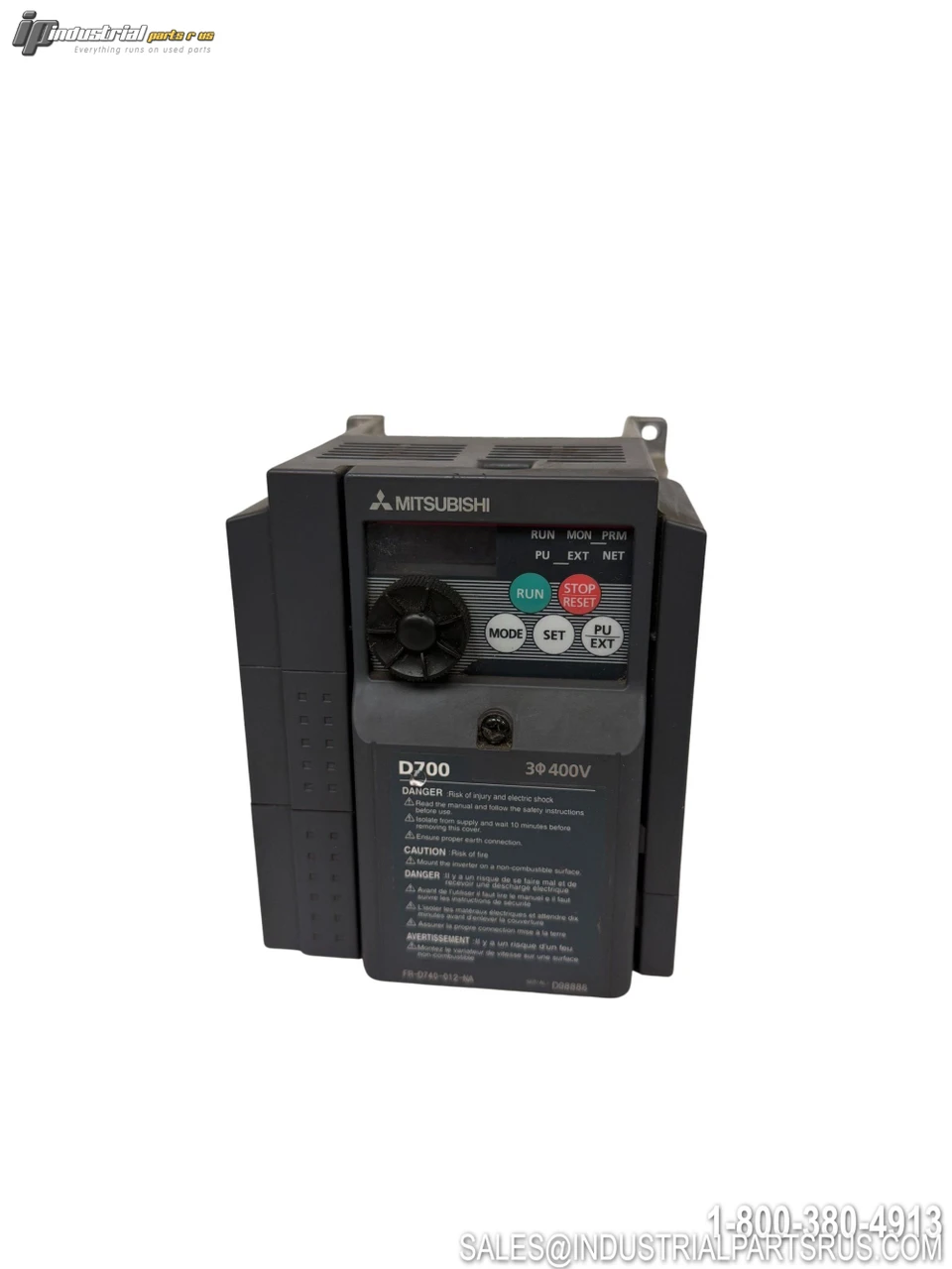 Mitsubishi FR-D740-012-NA VFD View 3 - Used - Good