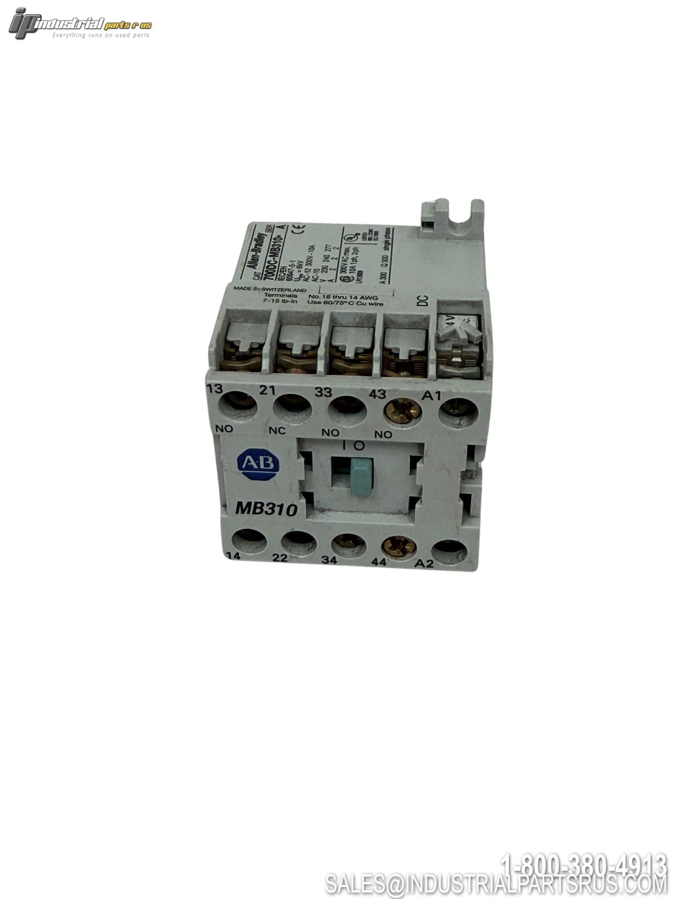 Allen-Bradley 700DC-MB310 Control Relay View 3