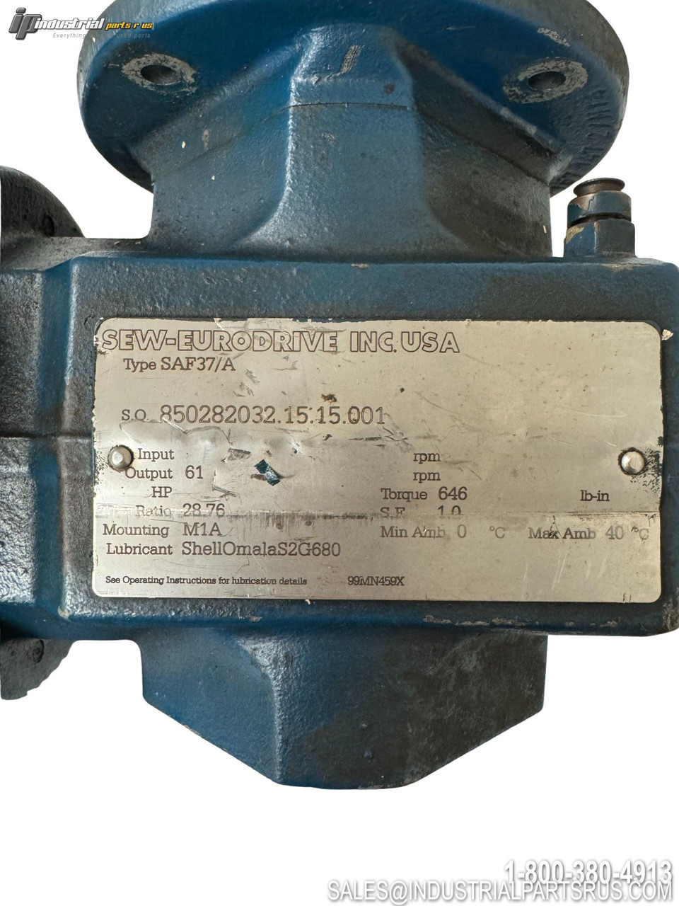 Sew-Eurodrive SAF37DRS71S4 Gearmotor View 3