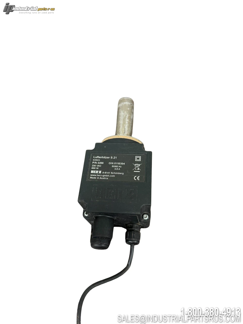 HERZ 2266 S 21 5110304 Lufterhitzer Electric Air Heater 230VAC 800W