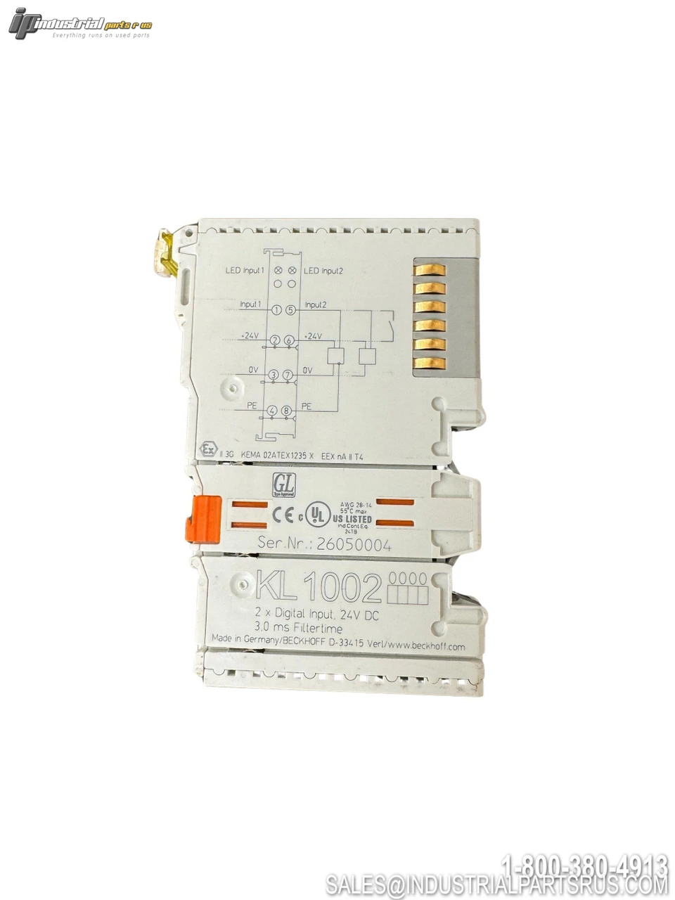 Beckhoff Digital Input Module KL1002, 24VD View 3