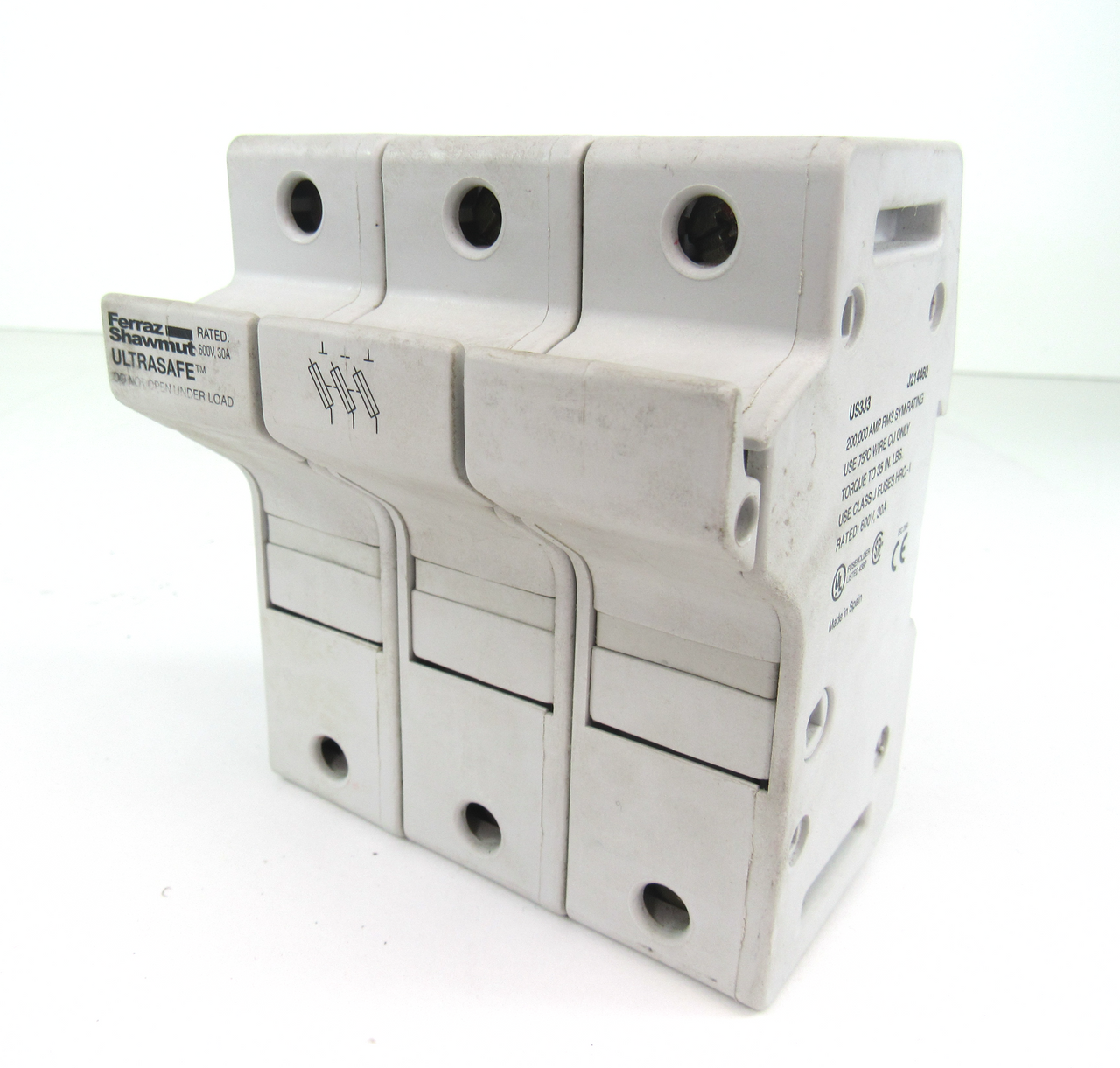 Ferraz Shawmut US3J3  J214460 Fuse Holder 600V 30A