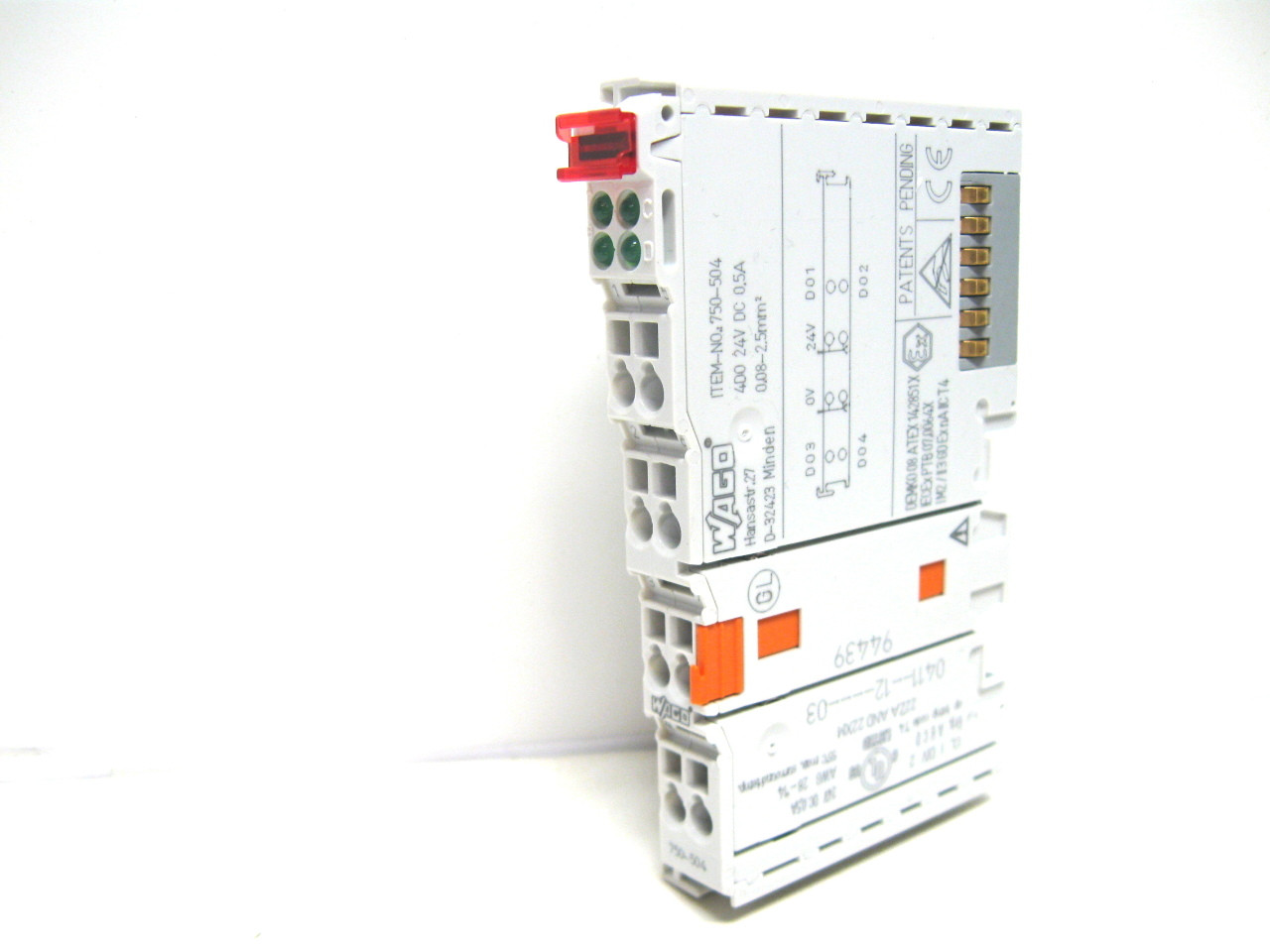 Wago 750-504 Output Module 24 Vdc 0.5 A, 4 Channel