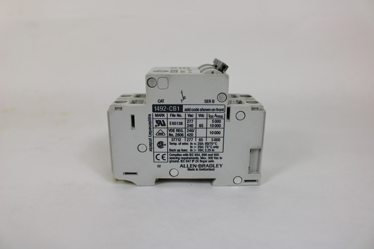 Allen Bradley 1492-CB1G200 Ser. B Circuit Breaker 20A