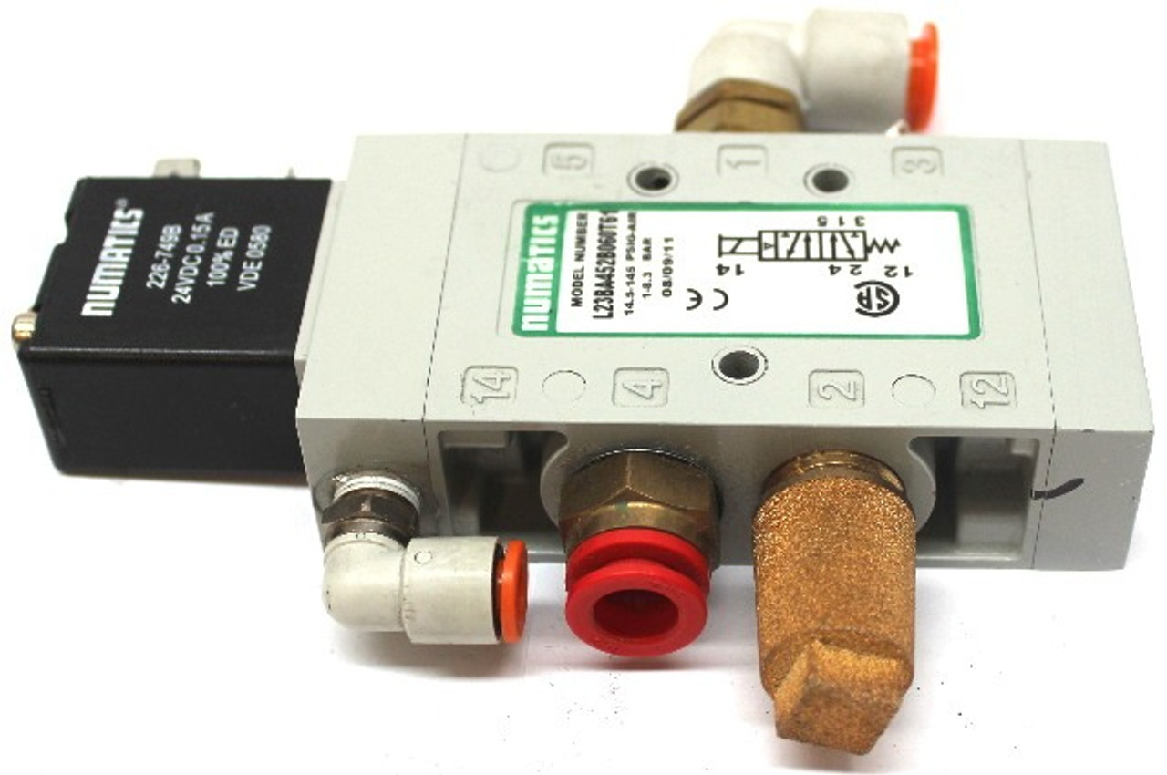 Numatics L23BA452B060T61 Solenoid Valve 4 Way