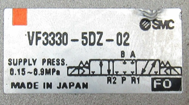 SMC VF3330-5DZ-02 Solenoid Valve 0.15-0.9 Mpa