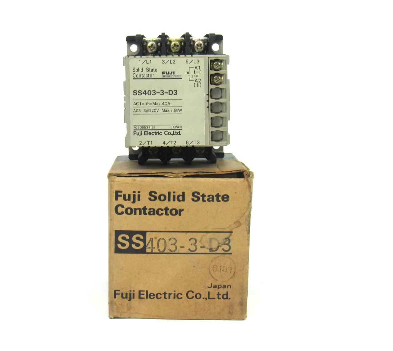 Fuji Electric SS403-3-D3 Solid State Contactor, 40 Amp, 220VAC