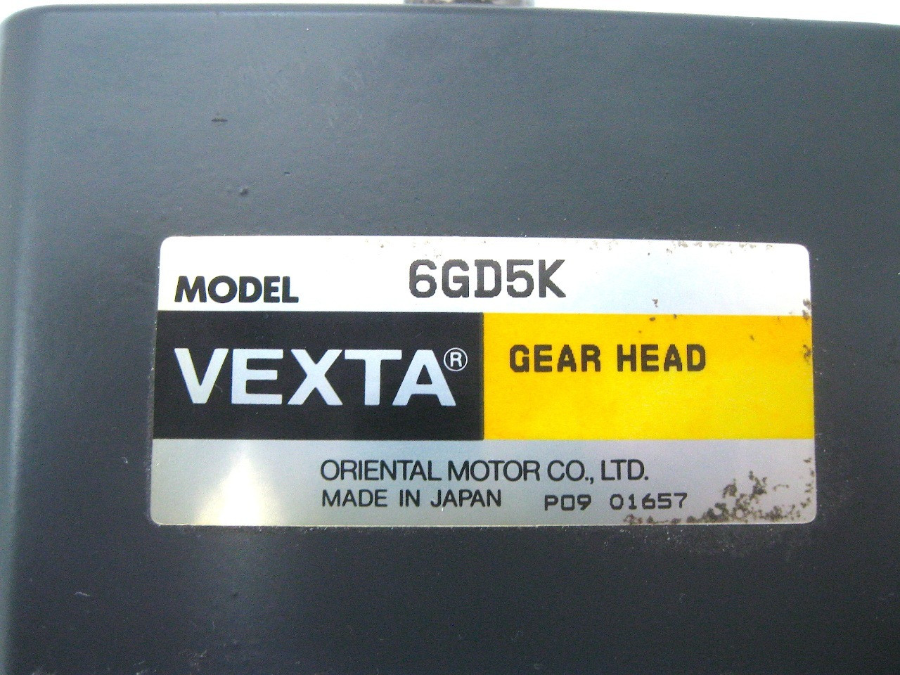 Oriental Motor Vexta Gearhead 6GD5K Speed Reducer Ratio 5:1