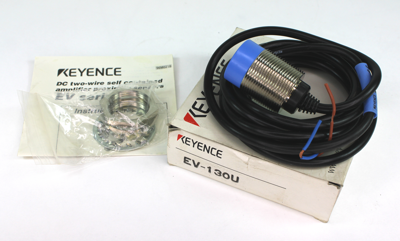 Keyence EV-130U Two-Wire Self Contained Proximity Sensor M30 Non-Shielded New