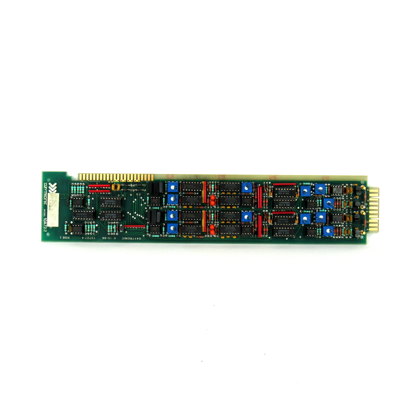 Daytronic 10A72-2/012 PC Board H/W 7.5