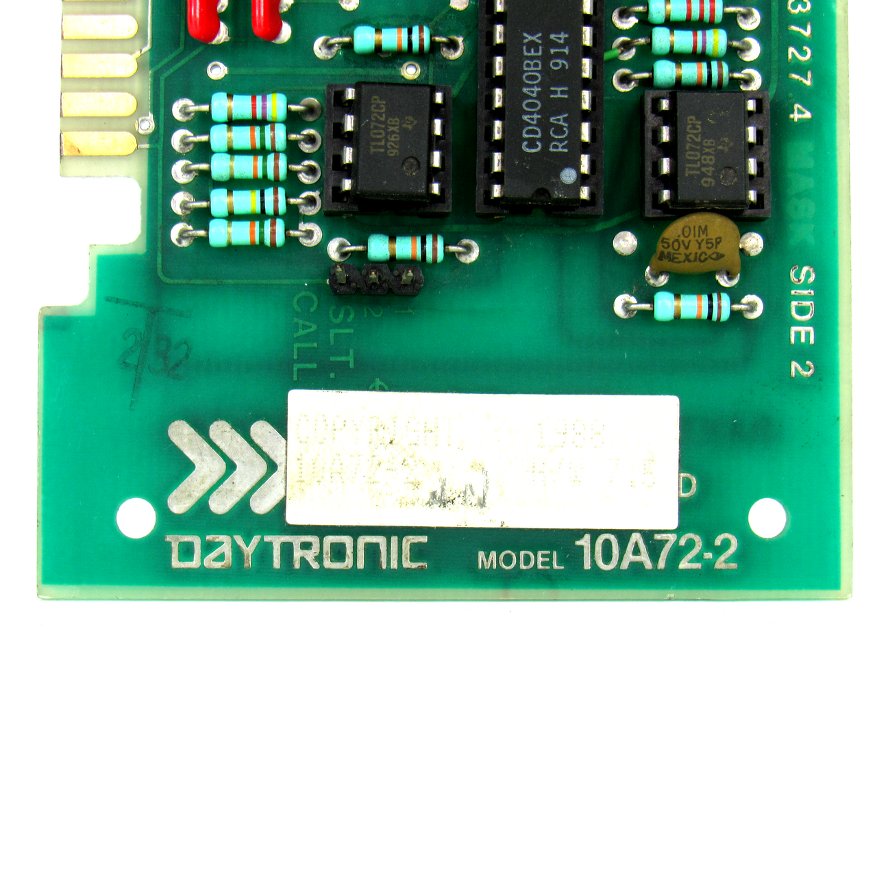 Daytronic 10A72-2/012 PC Board H/W 7.5