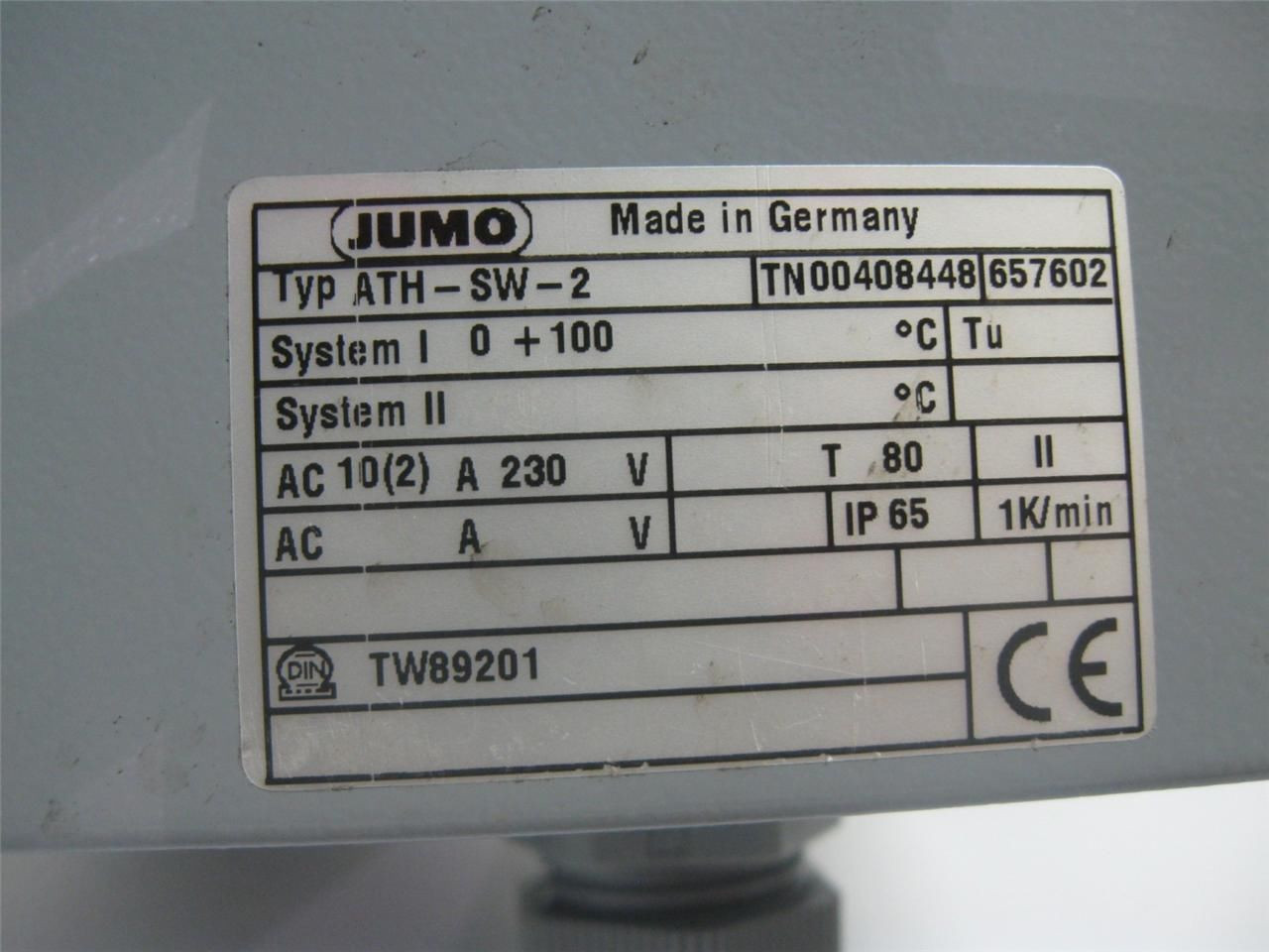 Jumo ATH-SW-2 Surface Mounting Thermostat