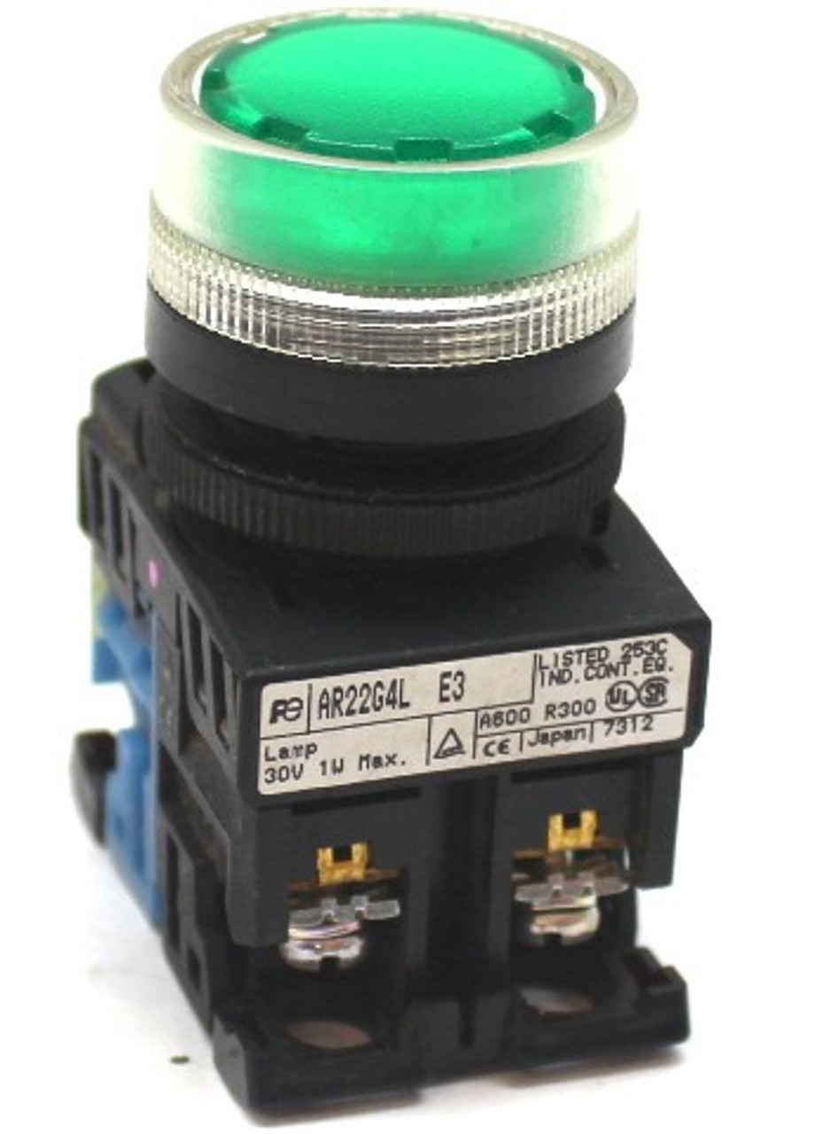 Fuji AR22GAL E3 Green Illuminated Push Button Switch
