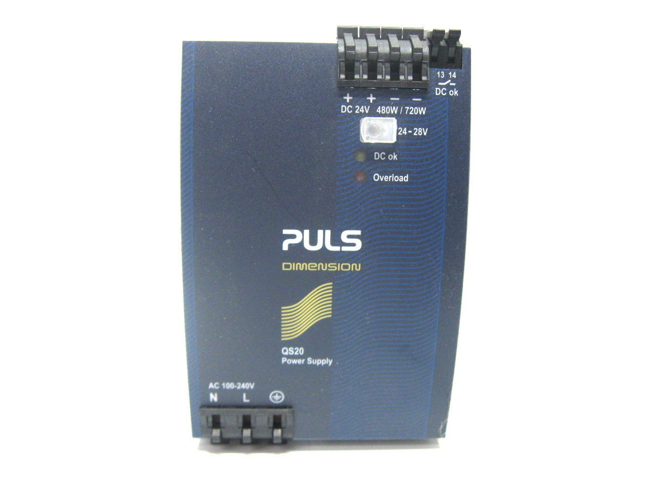 Puls Dimension QS20.241 Power Supply 100-240 Vac Input, 24 Vdc Output