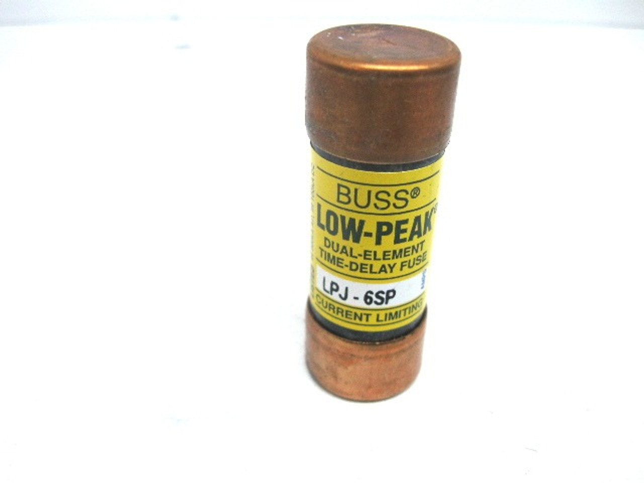 Bussmann LPJ-6SP Dual Element Time Delay Fuse 6 Amp, 600 Vac, 300 Vdc