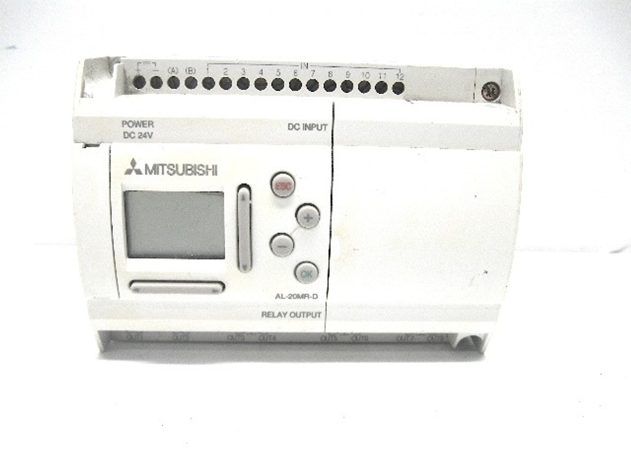 Mitsubishi AL-20MR-D Controller Base Unit 24 Vdc, 8 Amp Output