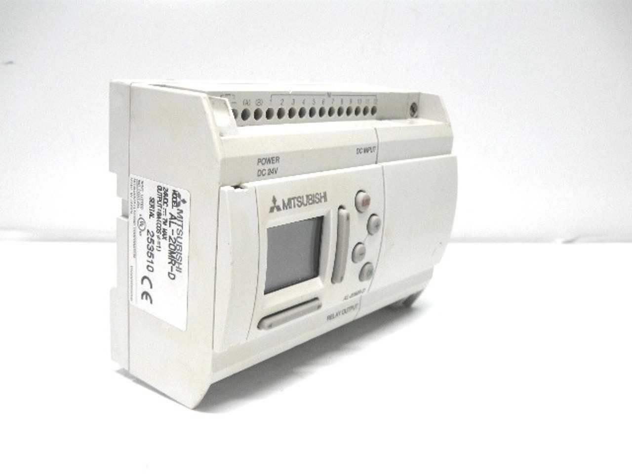 Mitsubishi AL-20MR-D Controller Base Unit 24 Vdc, 8 Amp Output