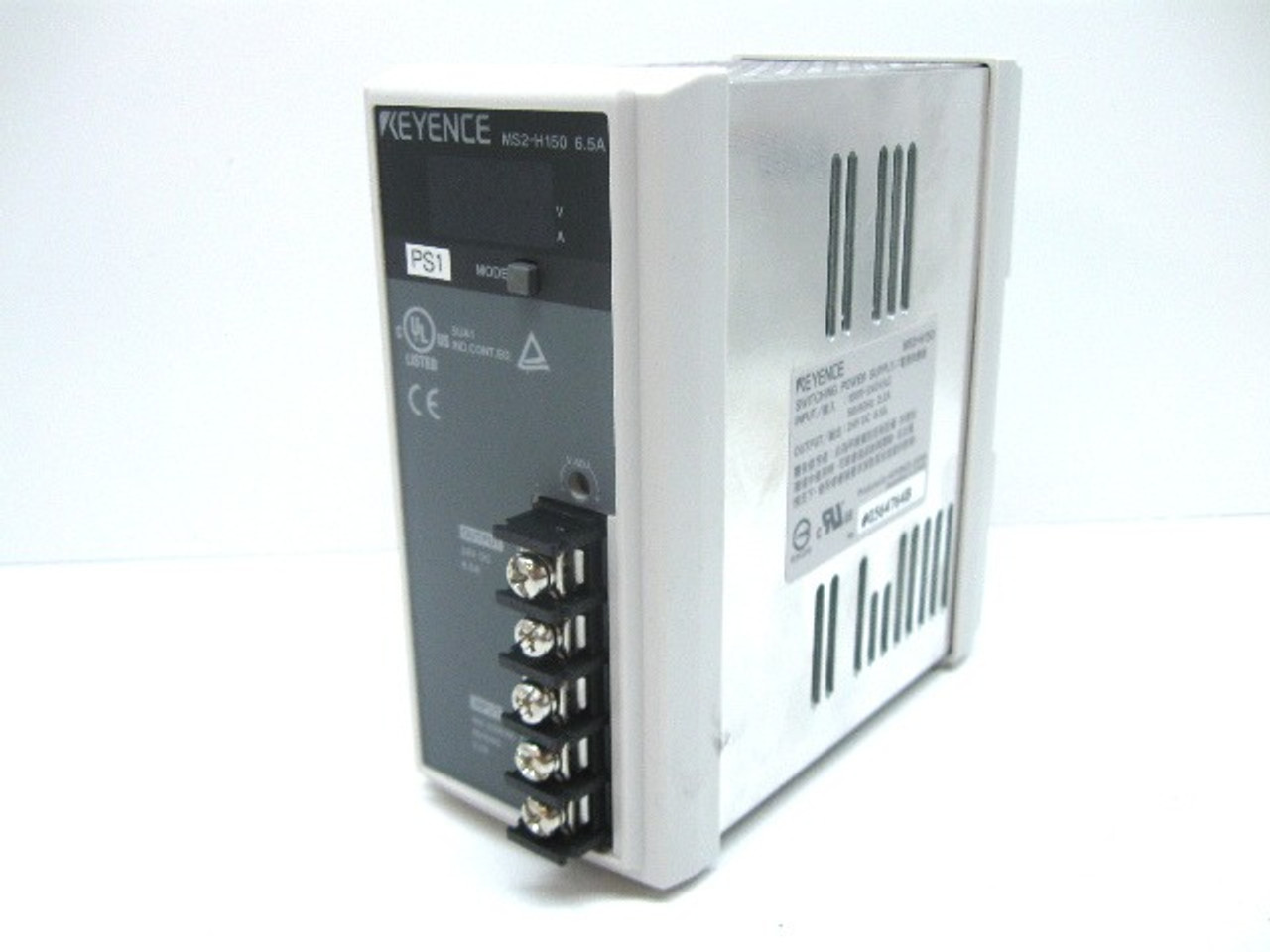 Keyence MS2-H150 Switching Power Supply 100-240 Vac Input 24V DC Output 6.5 Amp
