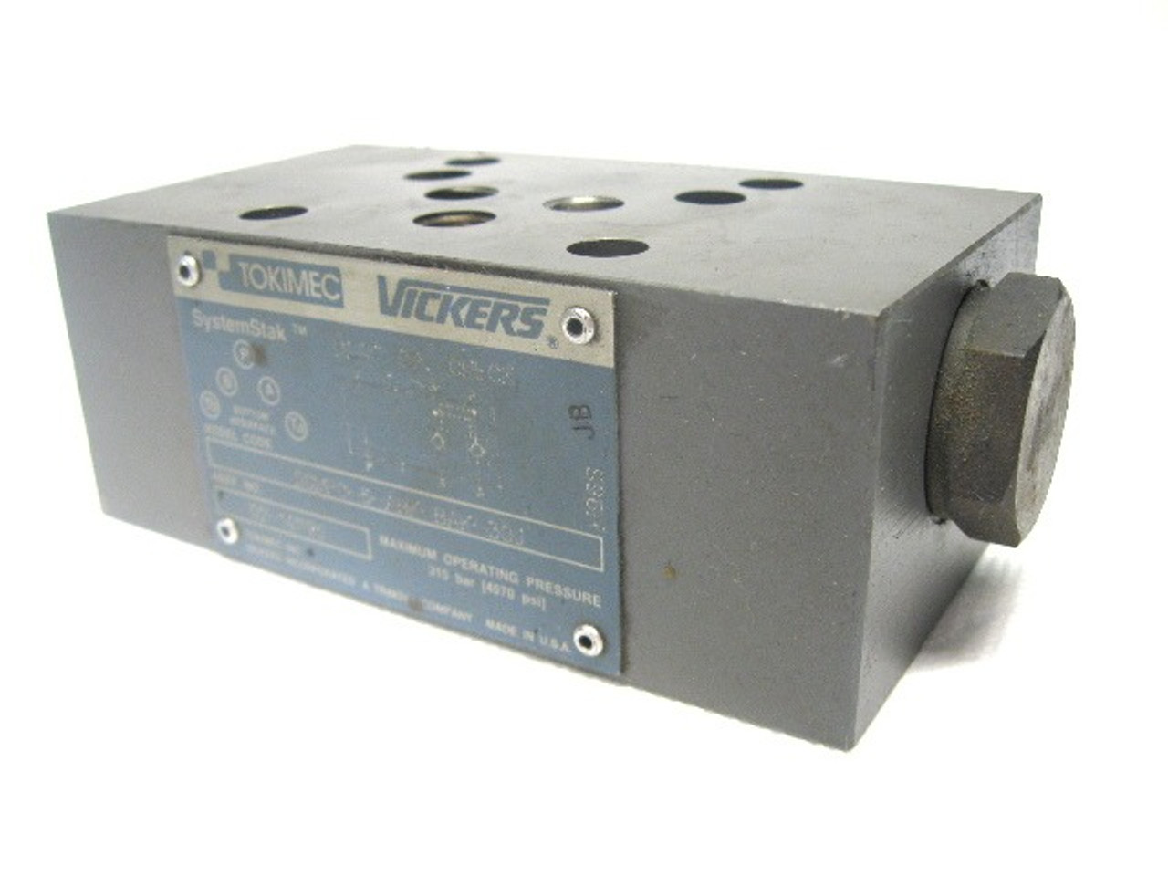 Tokimec Vickers DGMPC-5-ABK-BAK-30J Reversible Hydraulic Check Valve 4570 PSI