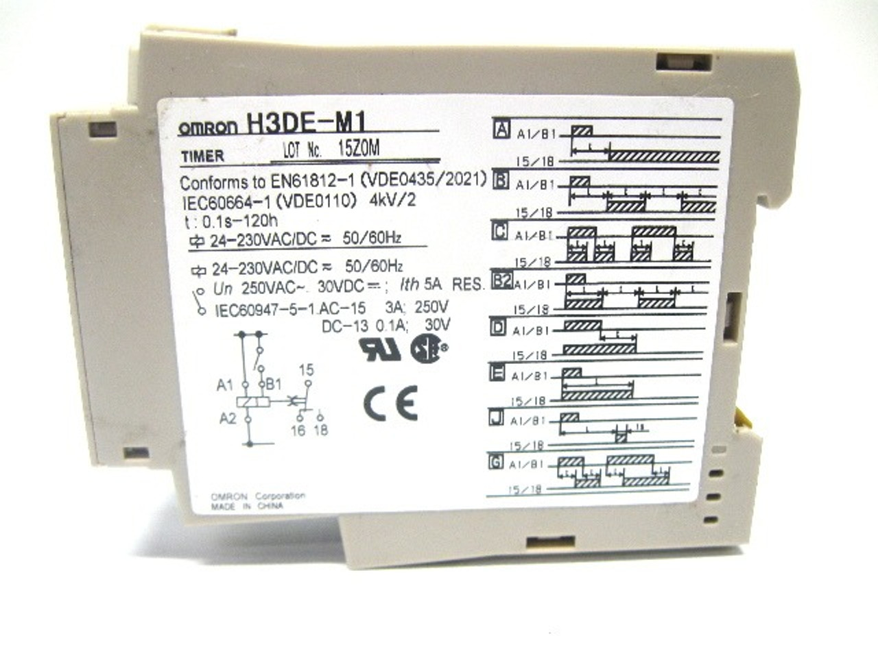 Omron H3DE-M1 Multi-Function Timer 230 Vac, 24 Vdc