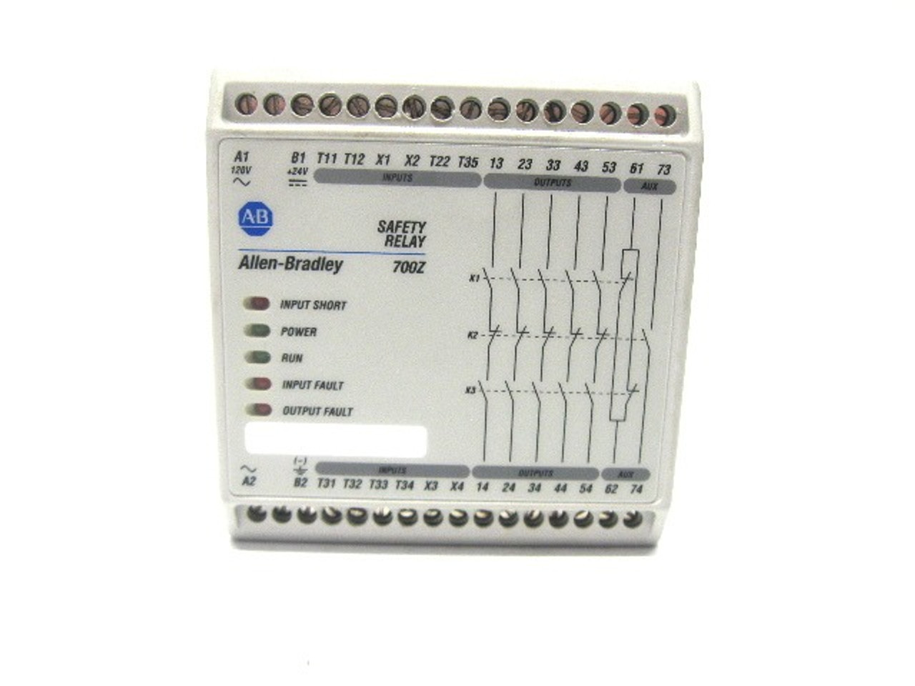 Allen Bradley 700-ZBR520AZ1 Safety Relay Series A, 120 Vac, 24 Vdc