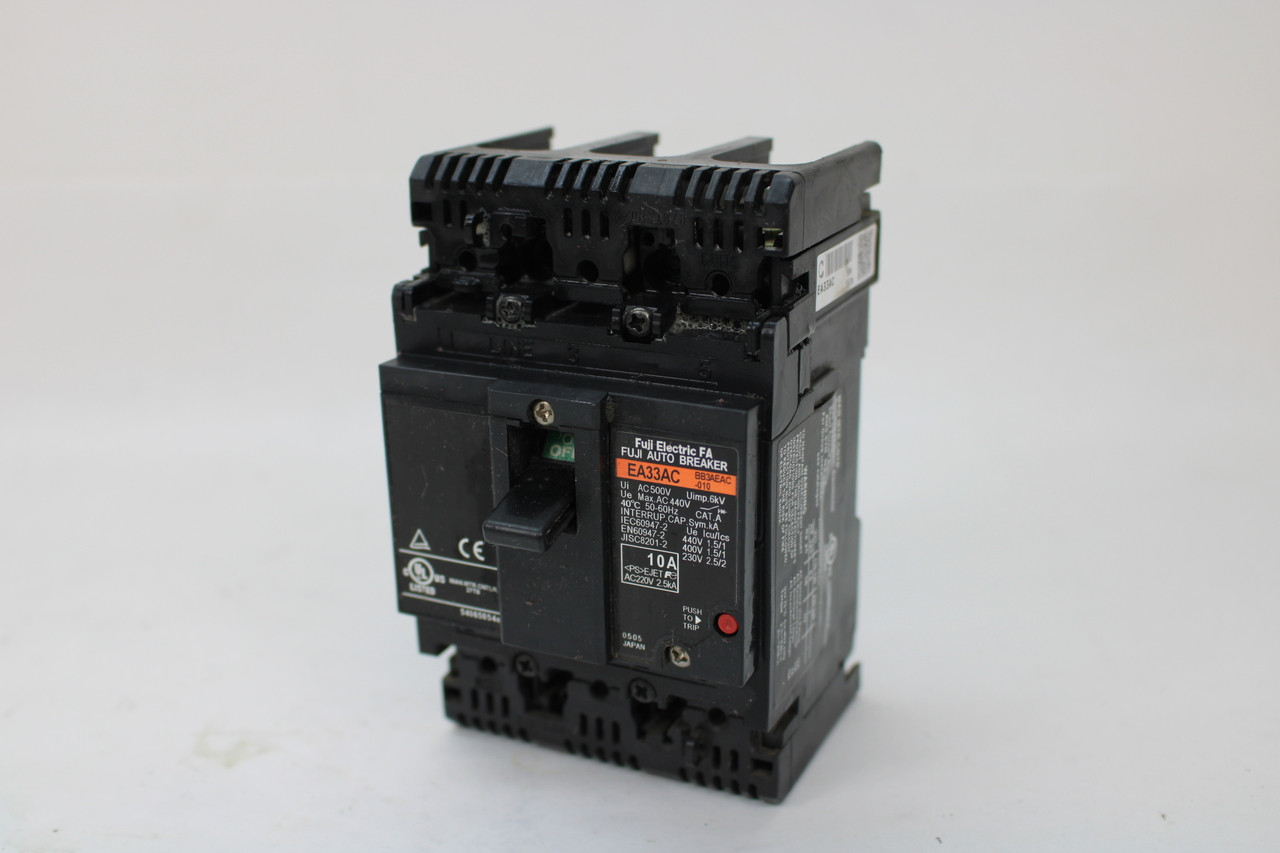 Fuji Electric EA33AC Circuit Breaker 10A