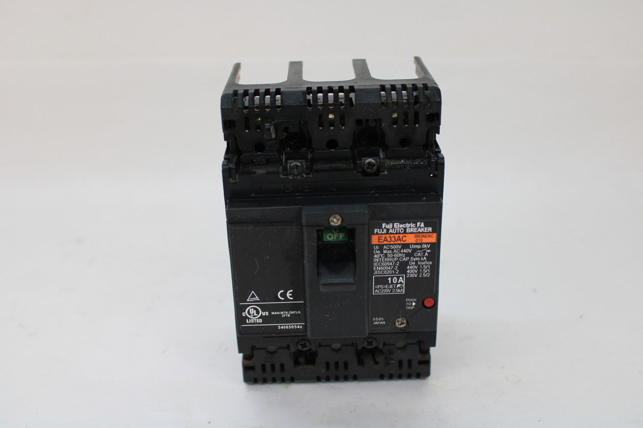 Fuji Electric EA33AC Circuit Breaker 10A