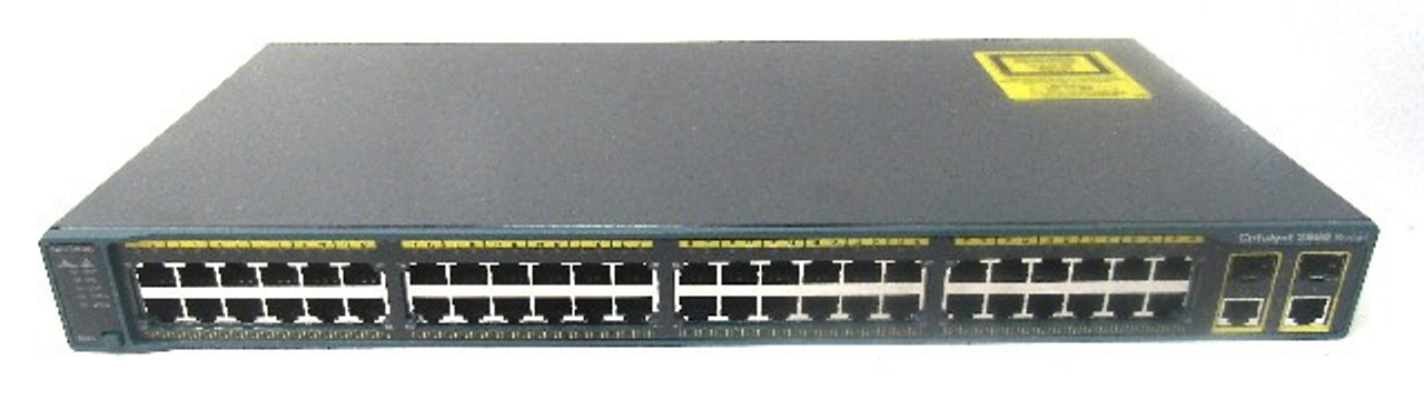 Cisco Catalyst WS-C2960-48TC-L V05 Managed Switch Ethernet Ports, 100-240V,  50/60Hz, 1.3-.8A