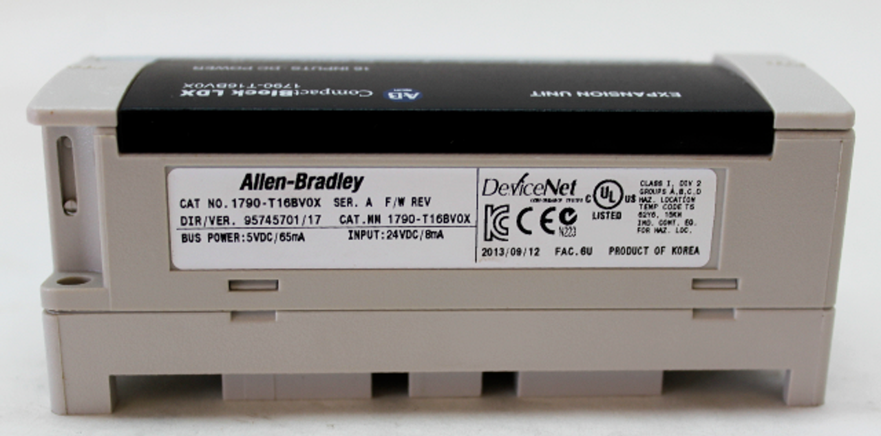 Allen Bradley 1790-T16BV0X Ser. A Expansion Unit  CompactBlock LDX