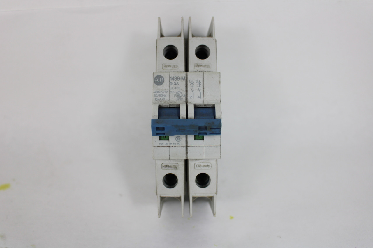 Allen Bradley 1489-M2D030 Ser. D Circuit Breaker, 3A, 2 Pole