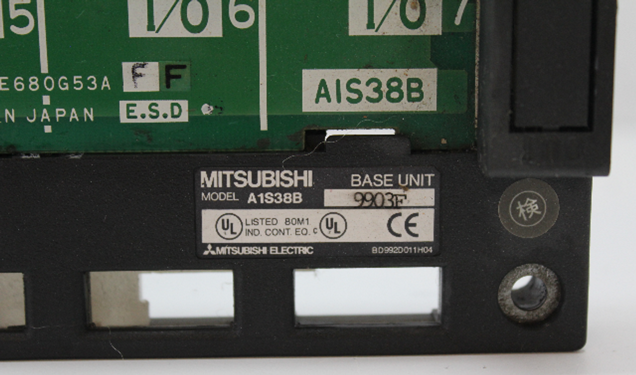 Mitsubishi A1S38B Plc 8 Slot Rack Base Unit New
