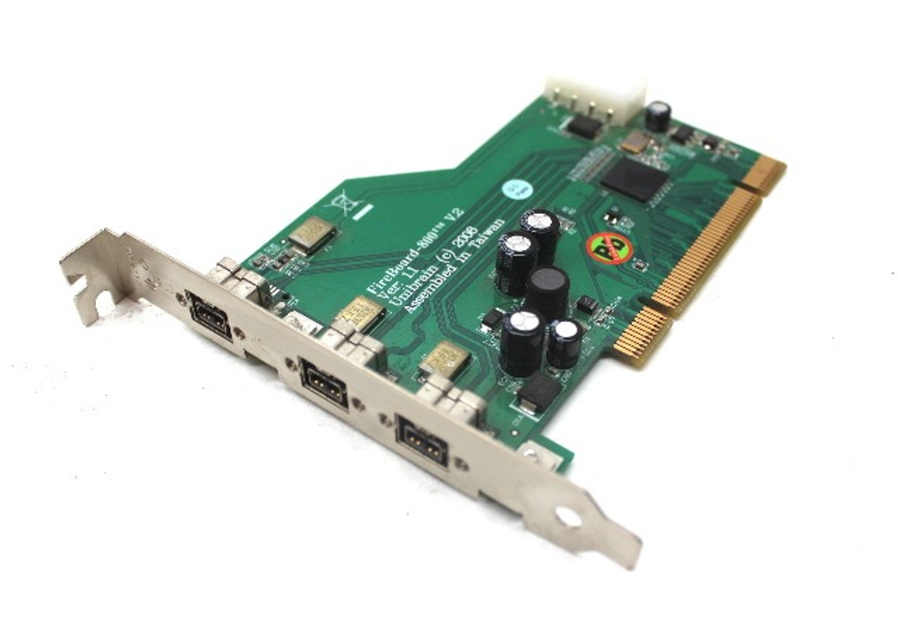 Unibrain Fireboard 800 V2 PCI Adapter 3 Port Image Capture Card 1394B