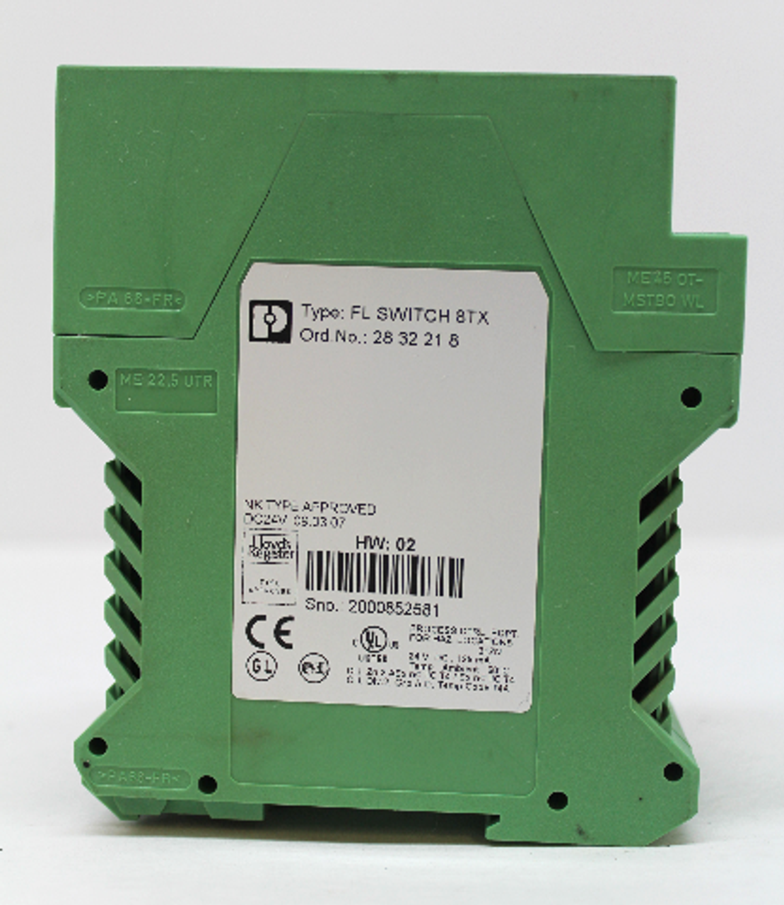 Phoenix Contact FL Switch 8TX Ord-No: 2832218 Industrial Ethernet Switch