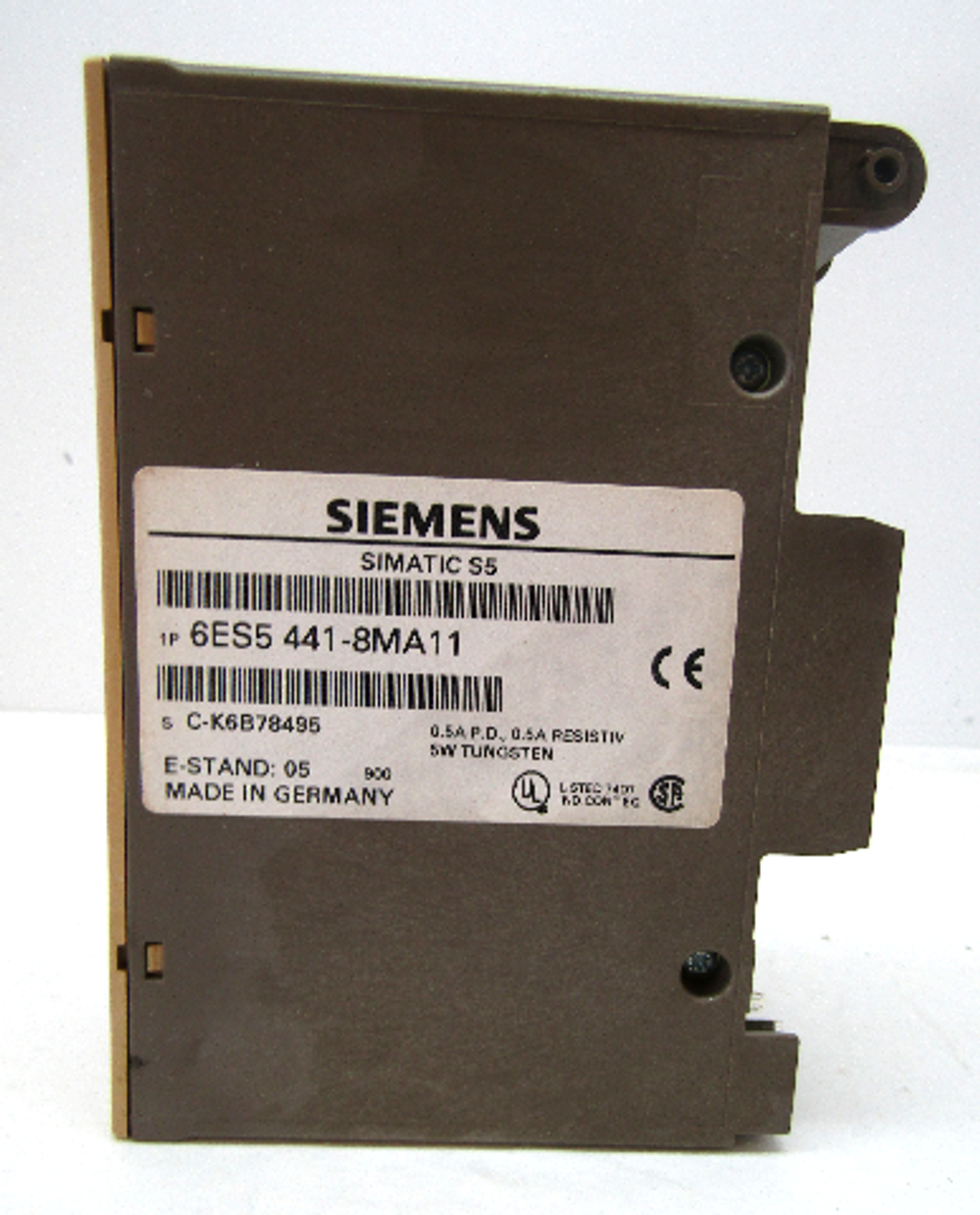 Siemens Simatic S5 6ES5441-8MA11 Output Module, 0.5A, 24V