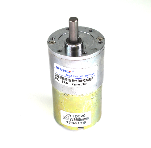 Zheng ZGB37RG314/ZYTD520 Gearbox Motor, 12V DC, 10 RPM