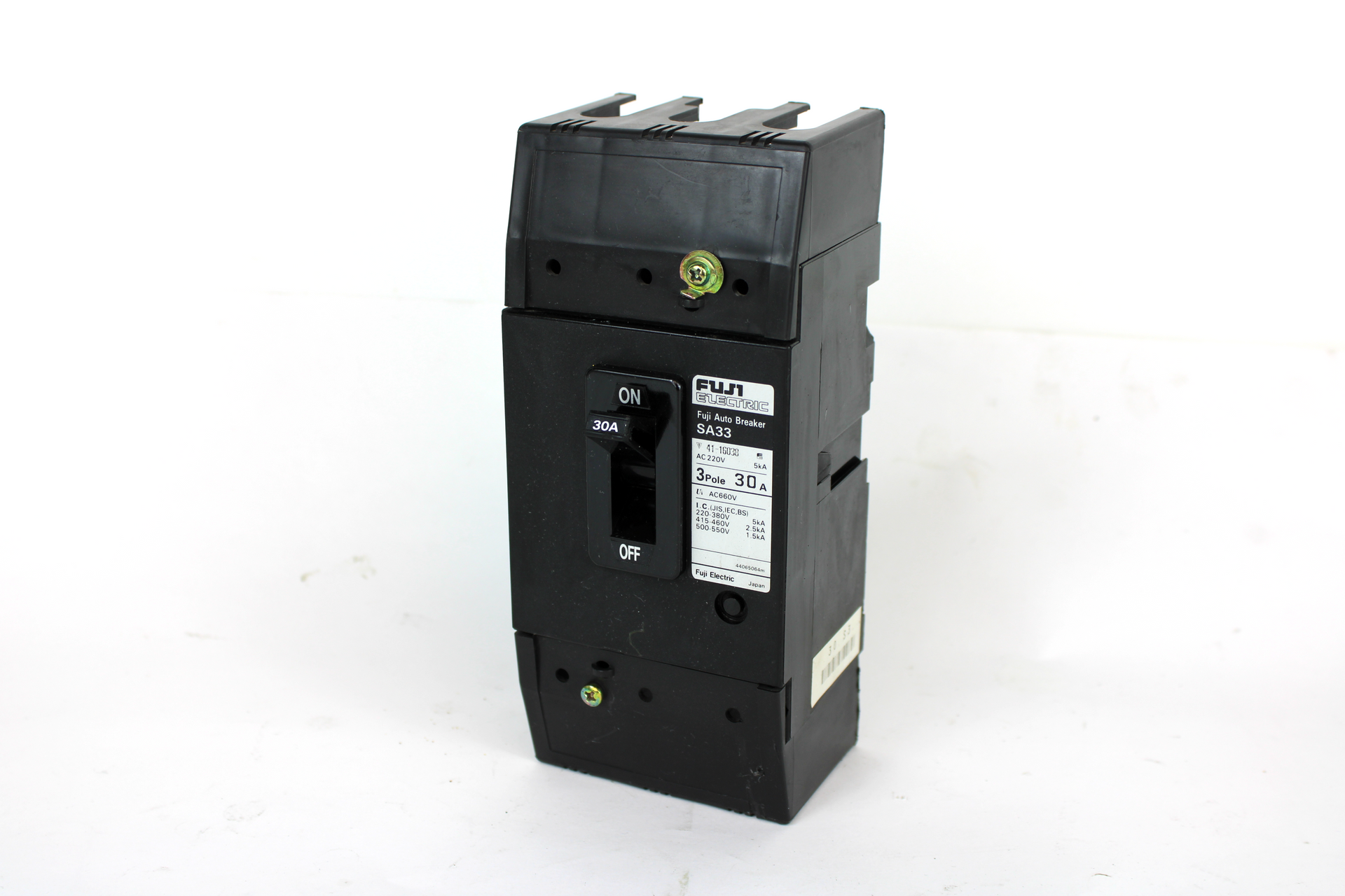 Fuji Electric SA33 Auto Circuit Breaker, 30 Amp, 3Pole, 220V AC