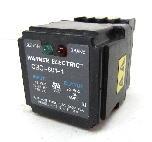 Warner Electric CBC-801-1 Clutch Brake Power Supply Relay, 115VAC