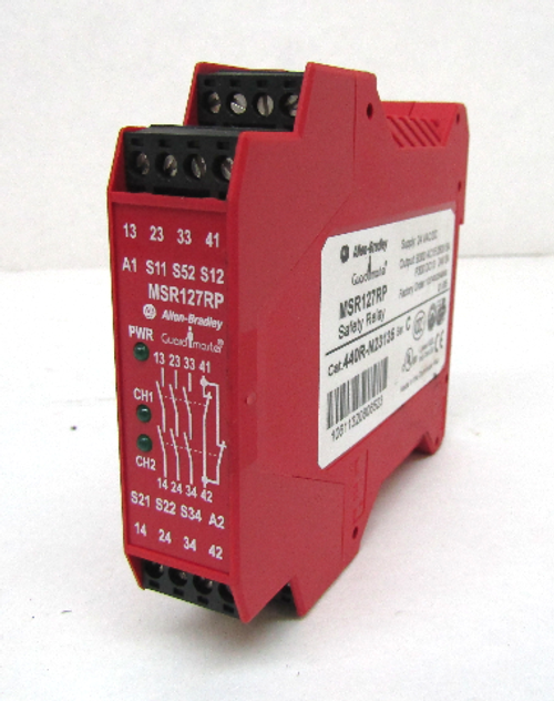 Allen Bradley MSR127RP 440R-N23135 Ser. C Safety Relay 24VAC/DC