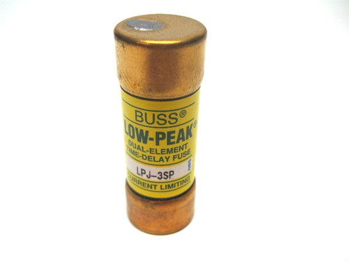 Buss LPJ-3SP Low-Peak Dual Element Time Delay Fuse 3 Amp 600 Vac