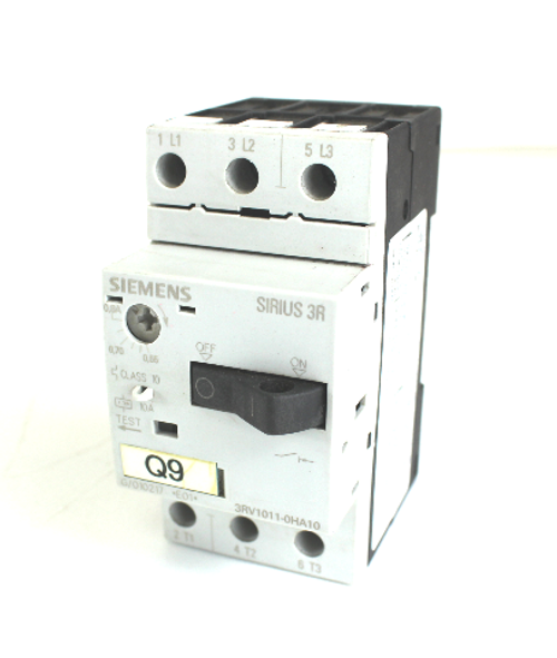 Siemens Sirius 3RV1011-0HA10 Circuit Breaker, 690VAC, 0.8A