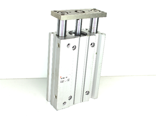 SMC MGPM40-125Z Compact Pneumatic Guide Cylinder w/ Slide Bearing, 40mm Bore, 125mm Stroke