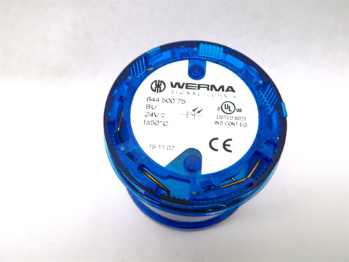 Werma Signaltechnik 644 500 75 LED Blue Permanent Light Element Stack Light 24V