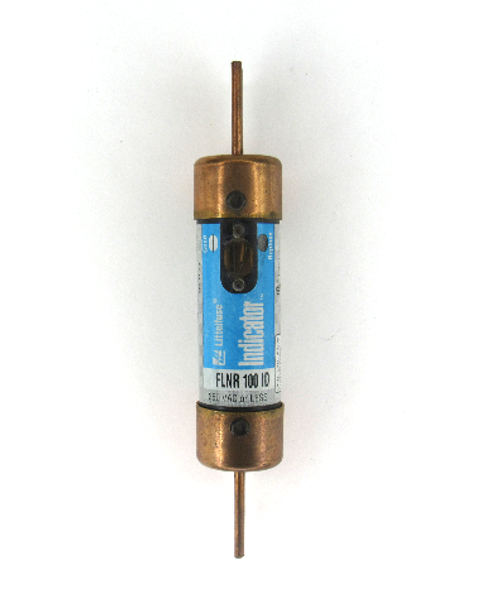 Littelfuse FLNR100ID Indicator Time-Delay Fuse, Current Limiting, Dual Element, 250V AC, 100 Amp