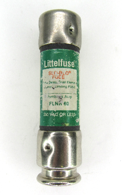 Littelfuse FLNR 60 Time Delay Dual Element Current Limiting Fuse, 60 Amp,250V AC